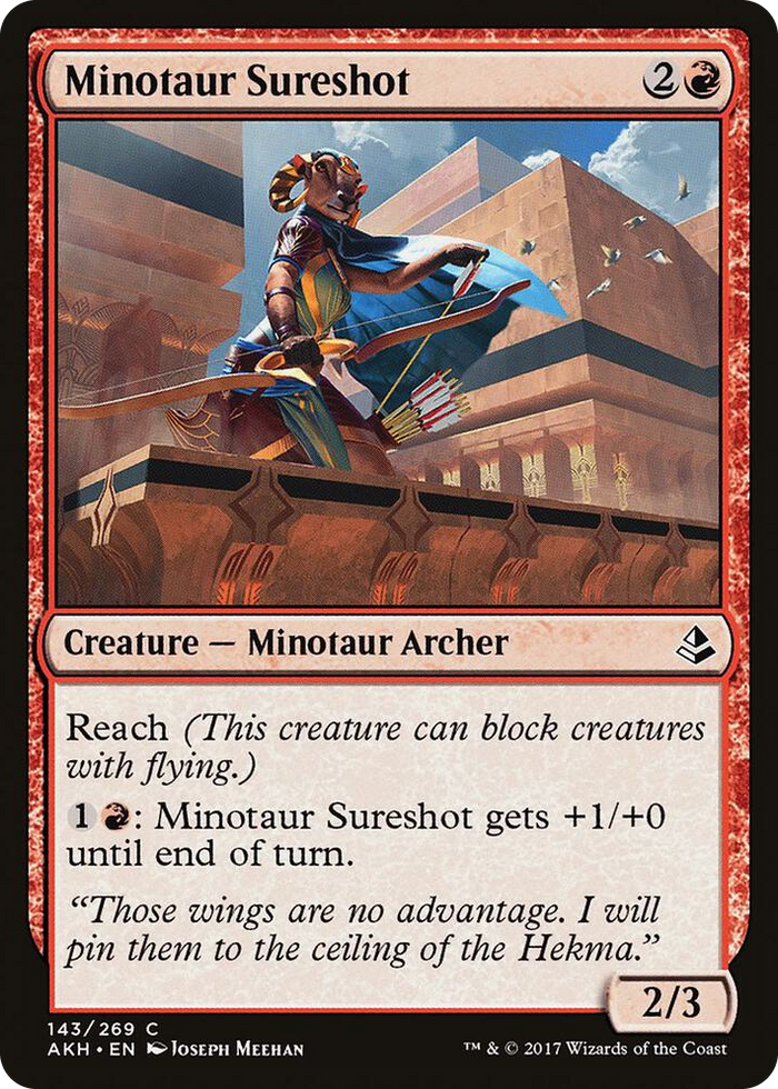 Minotaur Sureshot #143 C - Amonkhet Pokemon card