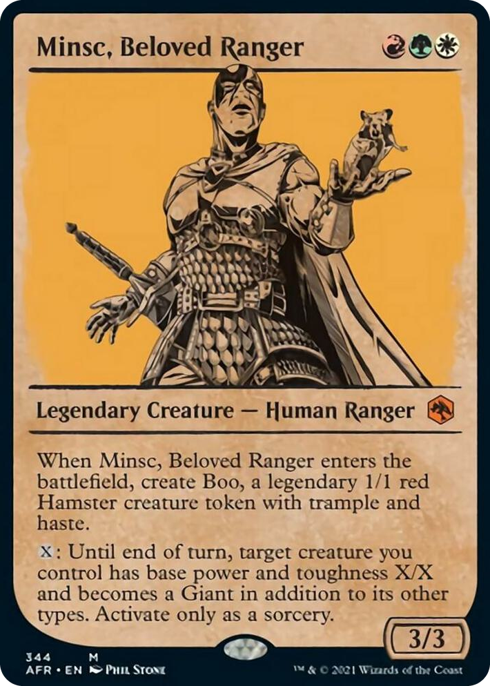 0344 Minsc, Beloved Ranger (Showcase) M Adventures in the Forgotten Realms