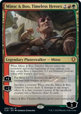 0285 Minsc & Boo, Timeless Heroes M Commander Legends: Battle for Baldur's Gate