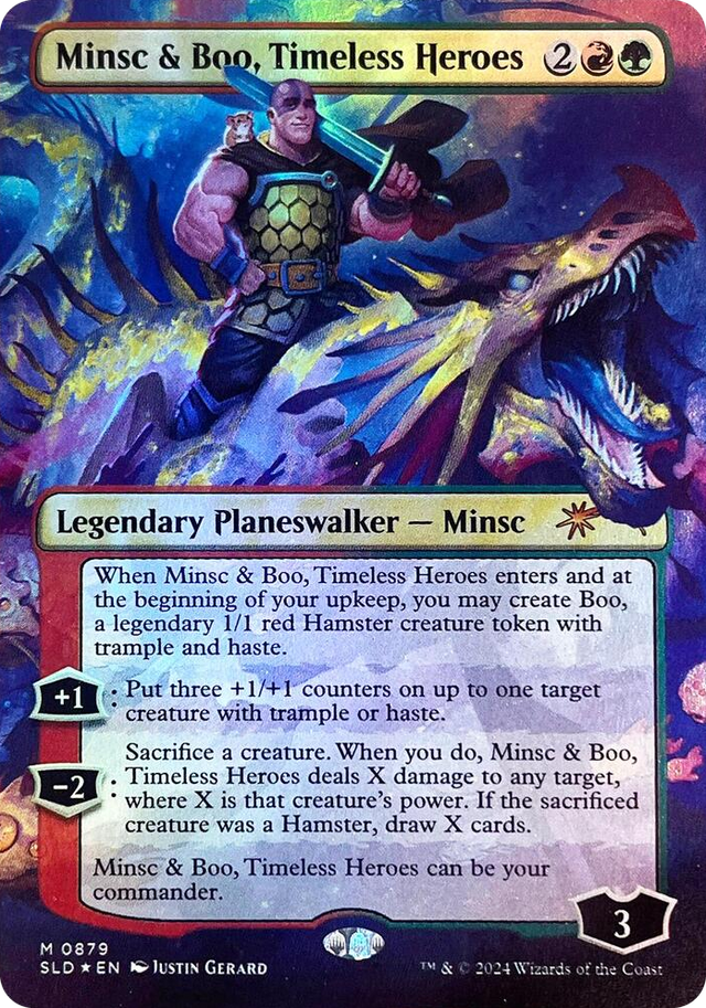 0879 Minsc & Boo, Timeless Heroes (Rainbow Foil) M Secret Lair Drop Series