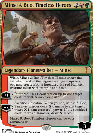 0088 Minsc & Boo, Timeless Heroes (White Border) M Mystery Booster 2