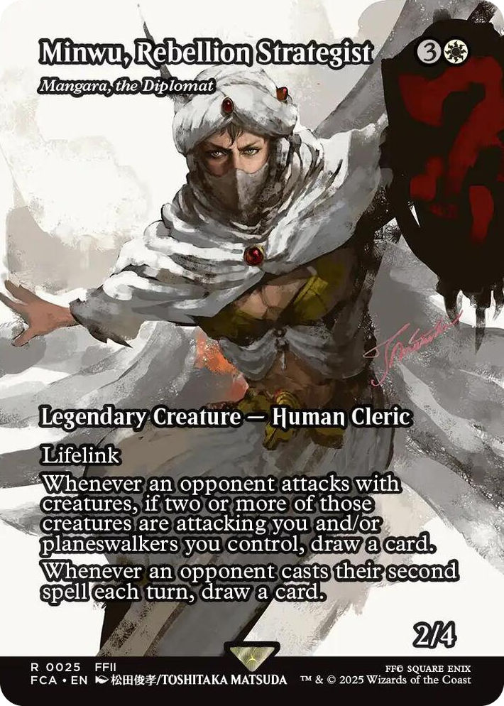 0025 Minwu, Rebellion Strategist - Mangara, the Diplomat (Showcase) R FINAL FANTASY: Through the Ages