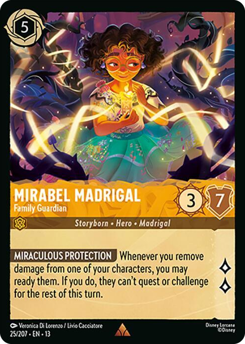 Mirabel Madrigal - Family Guardian #25 Rare - Attack of the Vine! Pokemon card