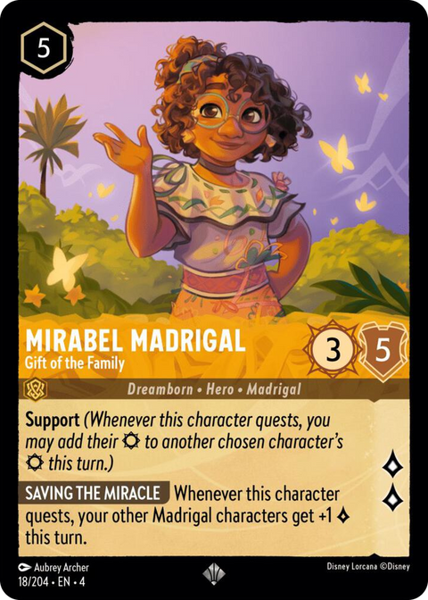 0018 Mirabel Madrigal - Gift of the Family Super Rare Ursula's Return