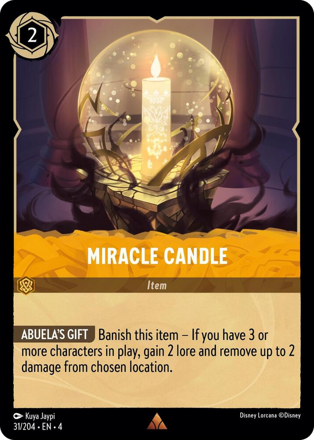 0031 Miracle Candle Rare Ursula's Return
