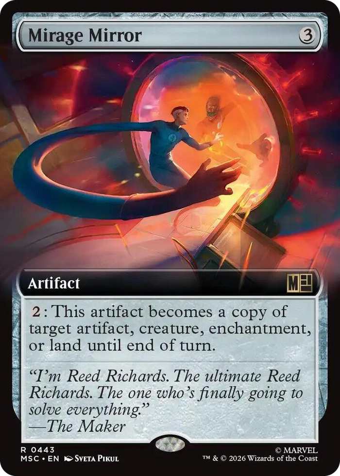 Mirage Mirror (Extended Art) #443 R - Commander: Marvel Super Heroes Pokemon card