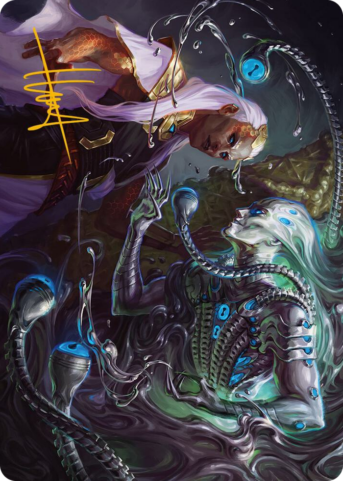Mirage Mockery Art Card (Gold-Stamped Signature) #17 S - Art Series: Phyrexia: All Will Be One Pokemon card
