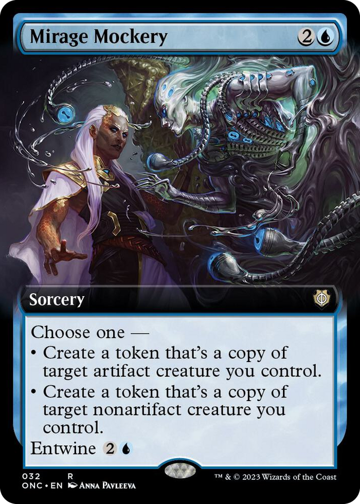 Mirage Mockery (Extended Art) #32 R - Commander: Phyrexia: All Will Be One Pokemon card