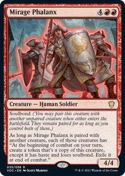 Mirage Phalanx #35 R - Commander: Innistrad: Crimson Vow Pokemon card
