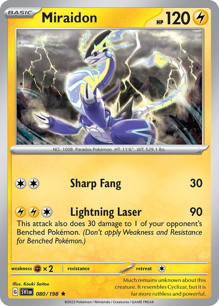 0080 Miraidon Rare Deck Exclusives