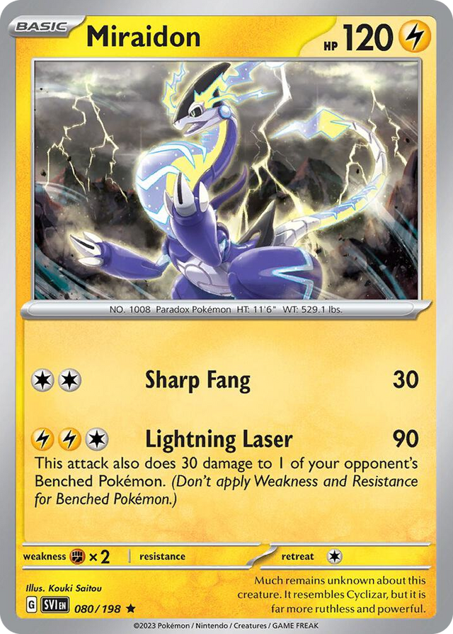 0080 Miraidon Rare Deck Exclusives