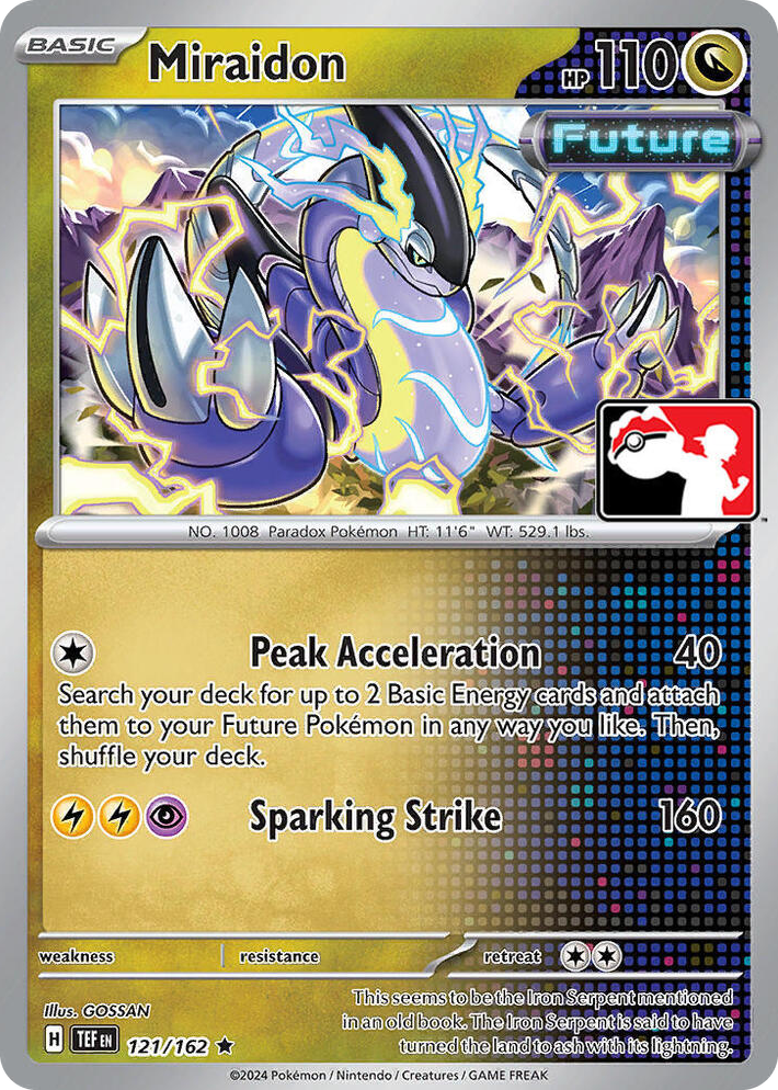 0121 Miraidon Rare Prize Pack Series Cards