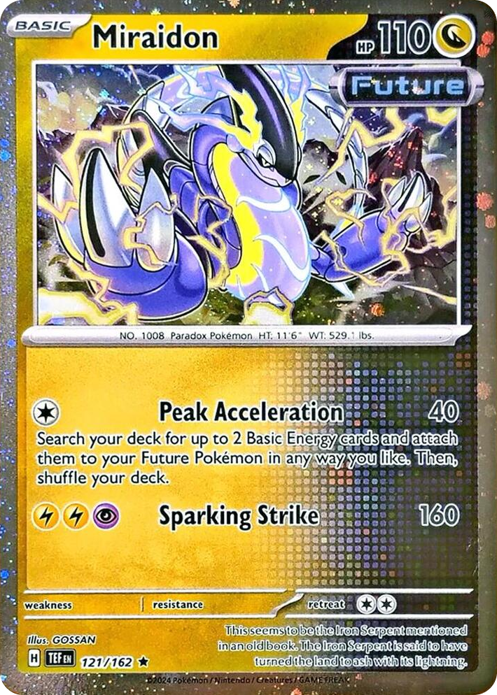 0121 Miraidon - 121/162 (Cosmos Holo) Promo Miscellaneous Cards & Products