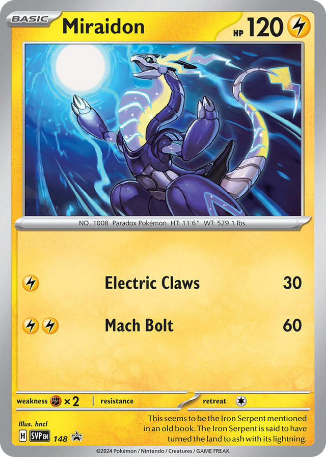 0148 Miraidon - 148 Promo Scarlet & Violet Promo Cards