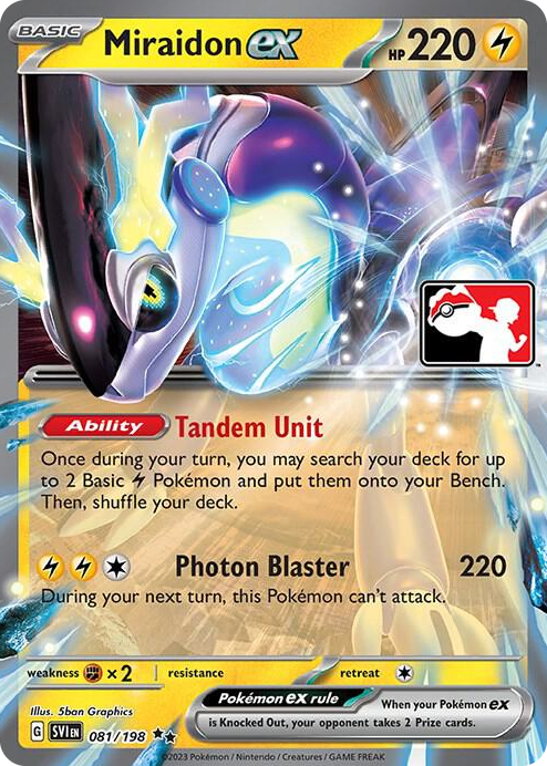 0081 Miraidon ex Double Rare Prize Pack Series Cards