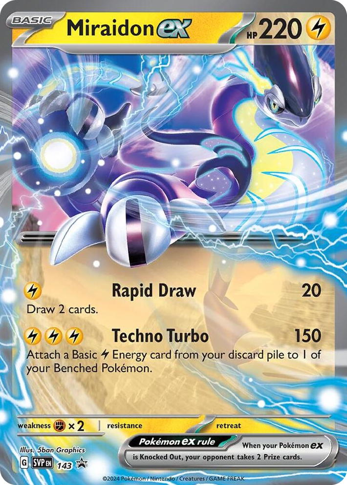 0143 Miraidon ex - 143 Promo Scarlet & Violet Promo Cards