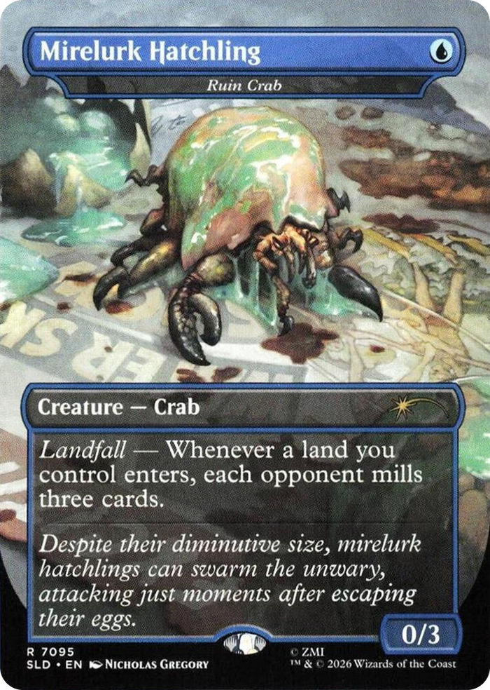 Mirelurk Hatchling - Ruin Crab #7095 R - Secret Lair Drop Series Pokemon card