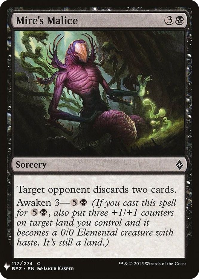 0117 Mire's Malice C The List Reprints