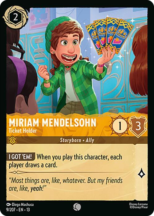 Miriam Mendelsohn - Ticket Holder #9 Common - Attack of the Vine! Pokemon card