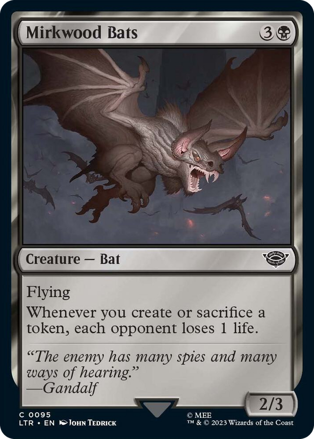 0095 Mirkwood Bats C Universes Beyond: The Lord of the Rings: Tales of Middle-earth