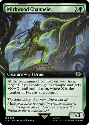 0833 Mirkwood Channeler (Extended Art) R Universes Beyond: The Lord of the Rings: Tales of Middle-earth