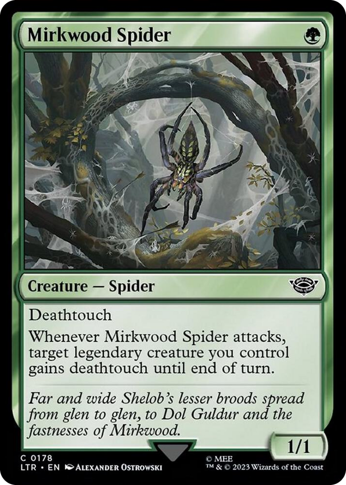Mirkwood Spider #178 C - Universes Beyond: The Lord of the Rings: Tales of Middle-earth Pokemon card