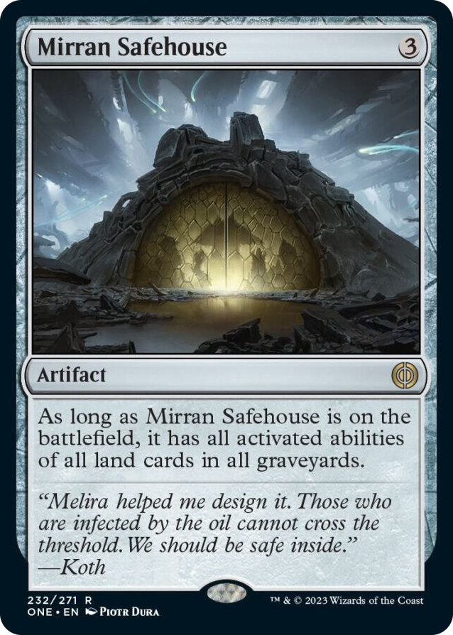 Mirran Safehouse #232 R - Phyrexia: All Will Be One Pokemon card