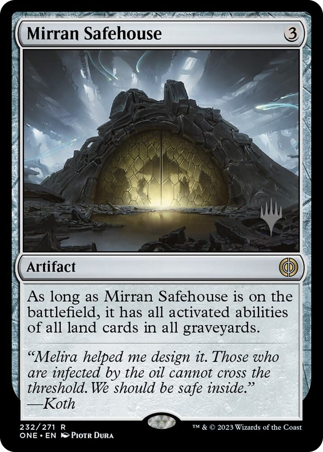 0232 Mirran Safehouse R Promo Pack: Phyrexia: All Will Be One