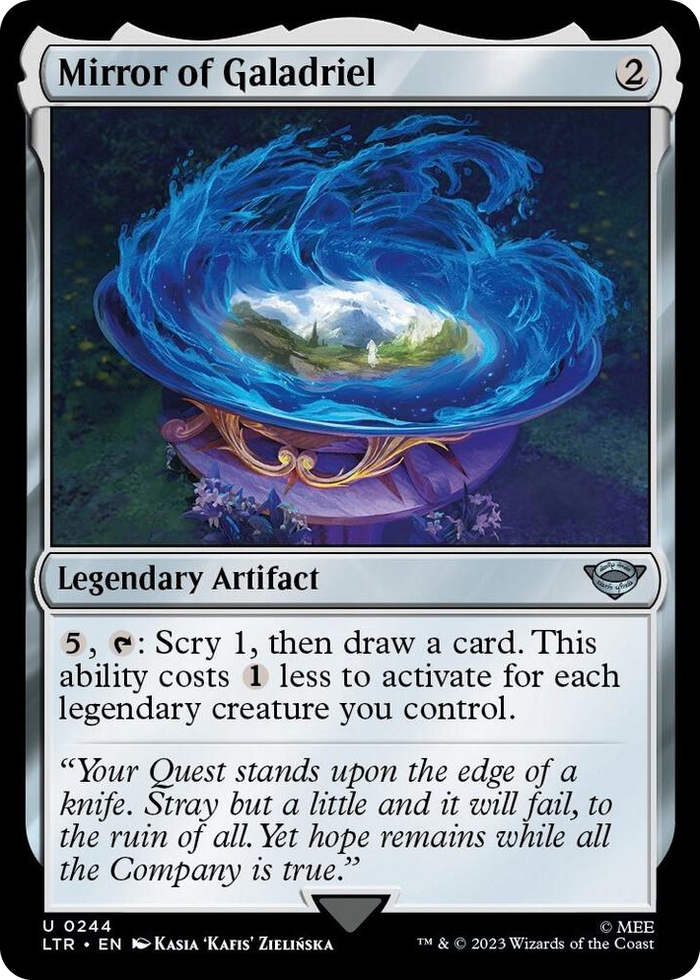 Mirror of Galadriel #244 U - Universes Beyond: The Lord of the Rings: Tales of Middle-earth Pokemon card