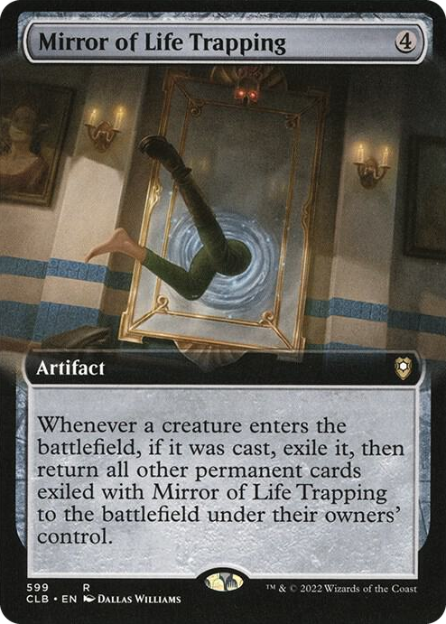 Mirror of Life Trapping (Extended Art) #599 R - Commander Legends: Battle for Baldur's Gate Pokemon card