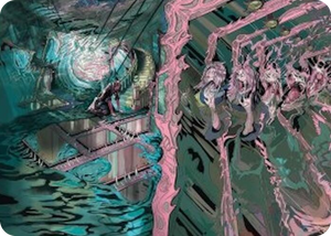 0036 Mirror Room // Fractured Realm Art Card S Art Series: Duskmourn: House of Horror