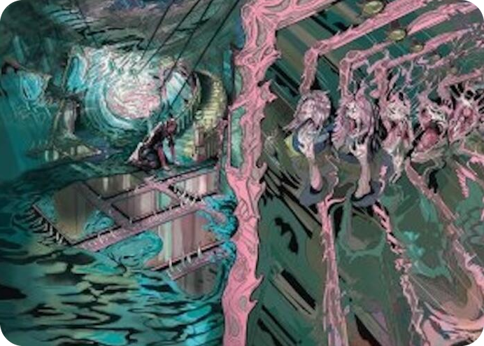 Mirror Room // Fractured Realm Art Card #36 S - Art Series: Duskmourn: House of Horror Pokemon card