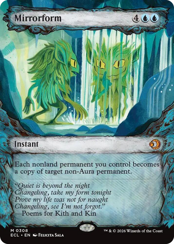 Mirrorform (Showcase) #308 M - Lorwyn Eclipsed Pokemon card
