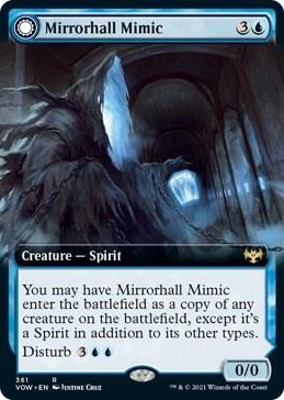 0361 Mirrorhall Mimic (Extended Art) R Innistrad: Crimson Vow