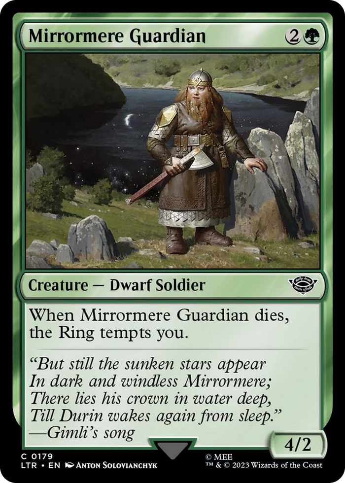Mirrormere Guardian #179 C - Universes Beyond: The Lord of the Rings: Tales of Middle-earth Pokemon card
