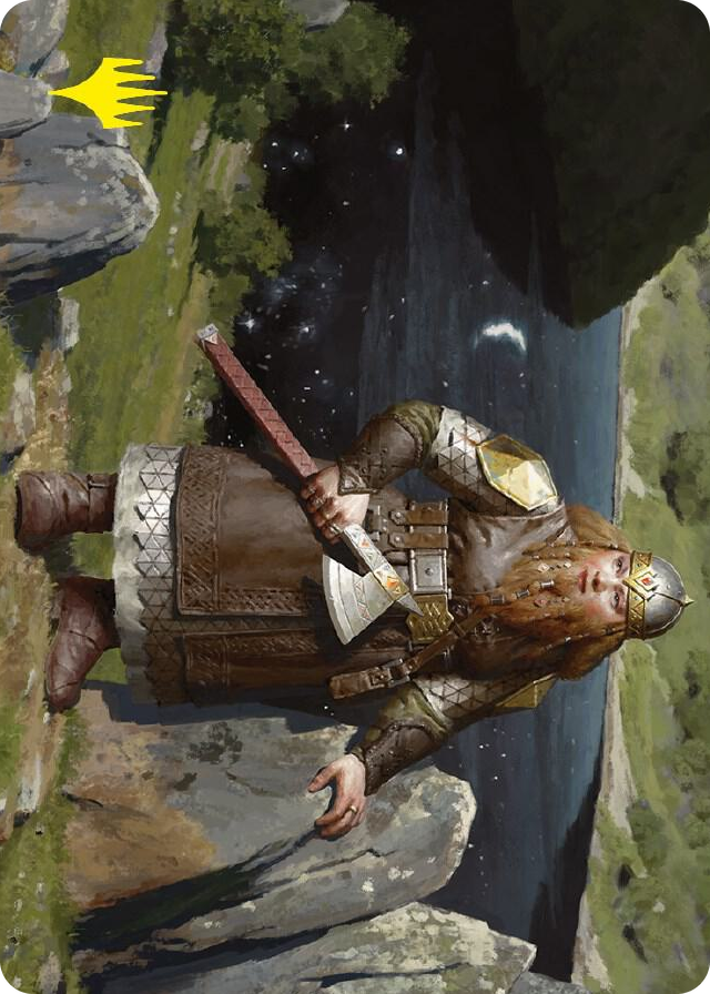 Mirrormere Guardian Art Card (Gold-Stamped Signature) #12 S - Art Series: Universes Beyond: The Lord of the Rings: Tales of Middle-earth Pokemon card