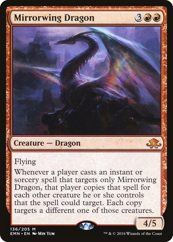Mirrorwing Dragon #136 M - Eldritch Moon Pokemon card