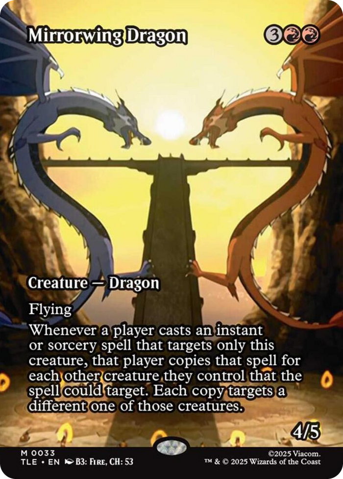 Mirrorwing Dragon (Borderless) #33 M - The Last Airbender: Eternal-Legal Pokemon card