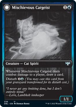 0336 Mischievous Catgeist U Innistrad: Double Feature