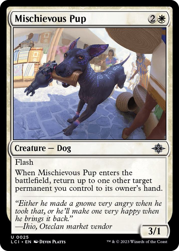 0025 Mischievous Pup U The Lost Caverns of Ixalan