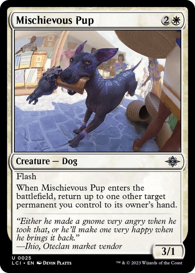 0025 Mischievous Pup U The Lost Caverns of Ixalan