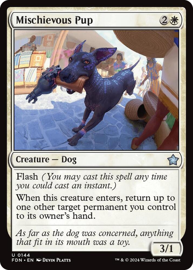 0144 Mischievous Pup U Foundations