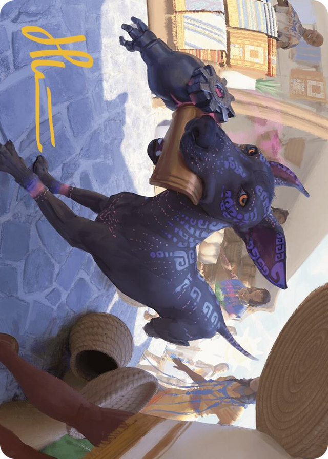 0003 Mischievous Pup Art Card (Gold-Stamped Signature) S Art Series: The Lost Caverns of Ixalan