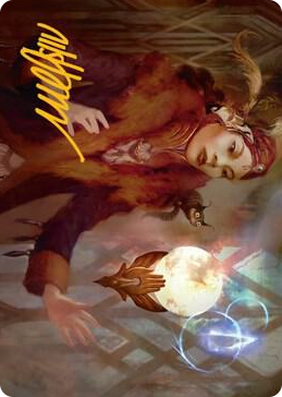 0058 Misfortune Teller Art Card (Gold-Stamped Signature) S Art Series: Streets of New Capenna