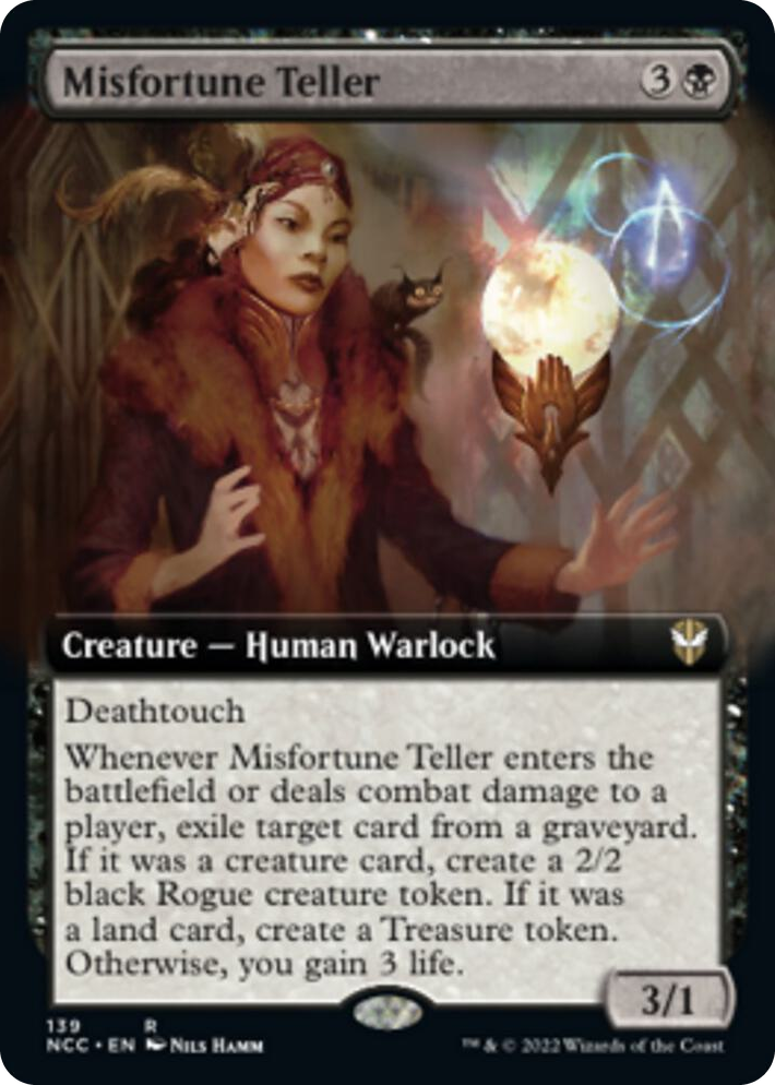 0139 Misfortune Teller (Extended Art) R Commander: Streets of New Capenna