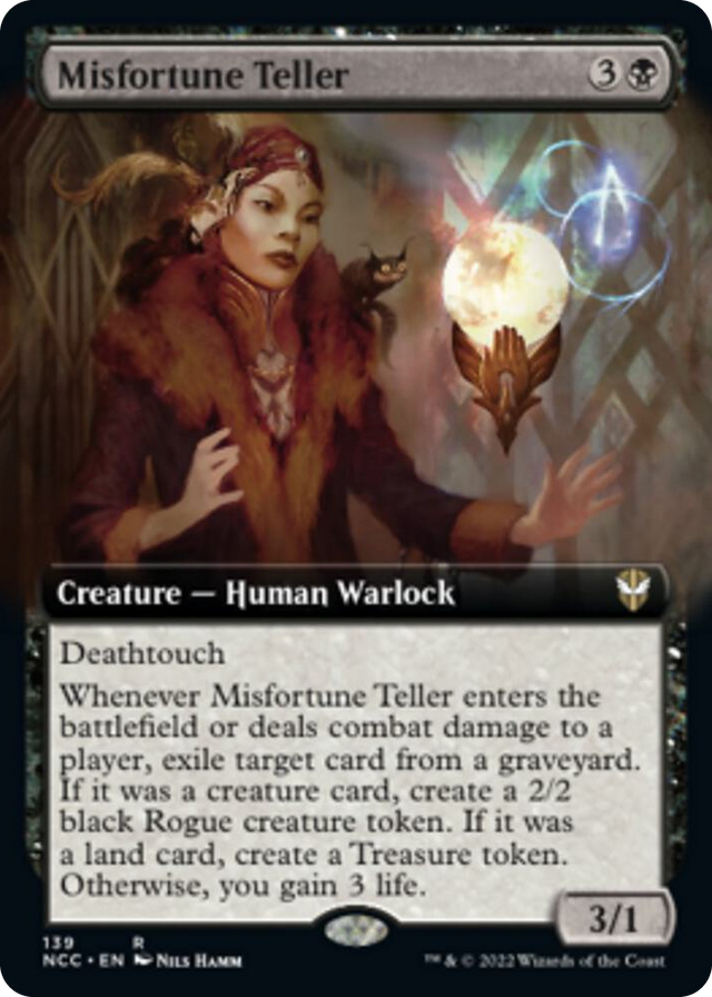 0139 Misfortune Teller (Extended Art) R Commander: Streets of New Capenna