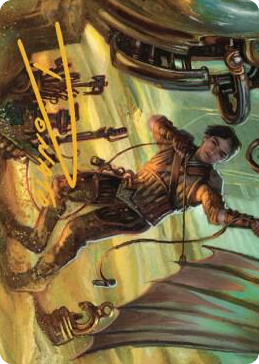 0036 Mishra, Excavation Prodigy Art Card (Gold-Stamped Signature) S Art Series: The Brothers' War