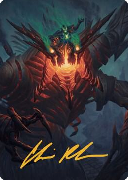 0038 Mishra, Lost to Phyrexia Art Card (Gold-Stamped Signature) S Art Series: The Brothers' War