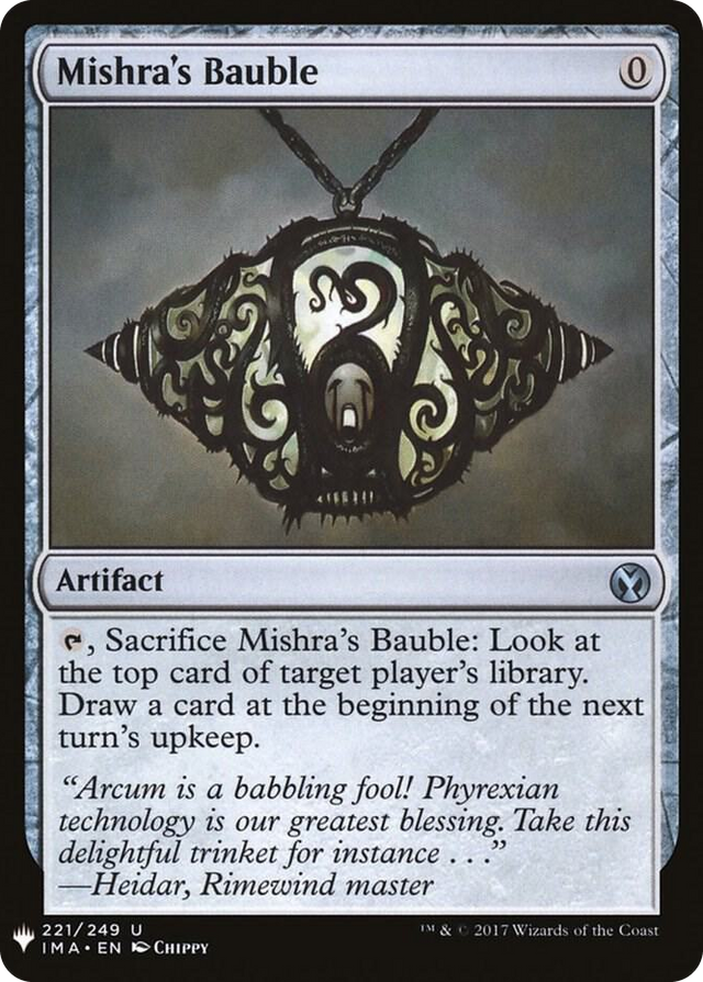 0221 Mishra's Bauble U The List Reprints