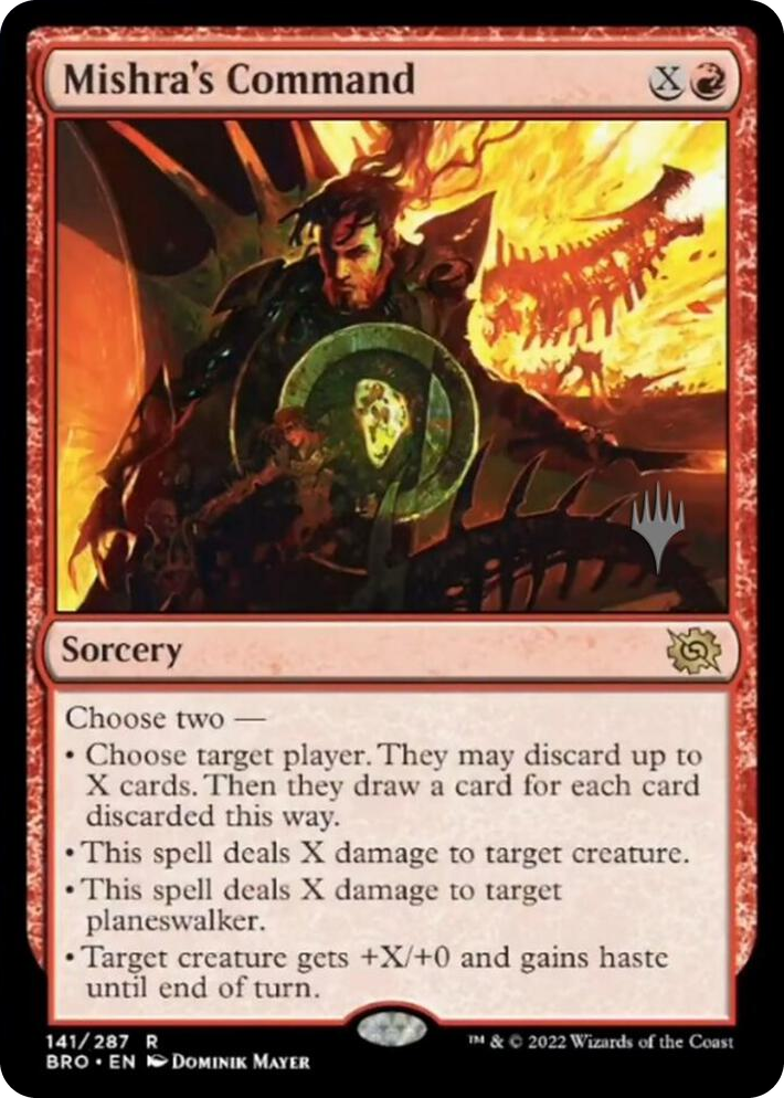 0141 Mishra's Command R Promo Pack: The Brothers' War